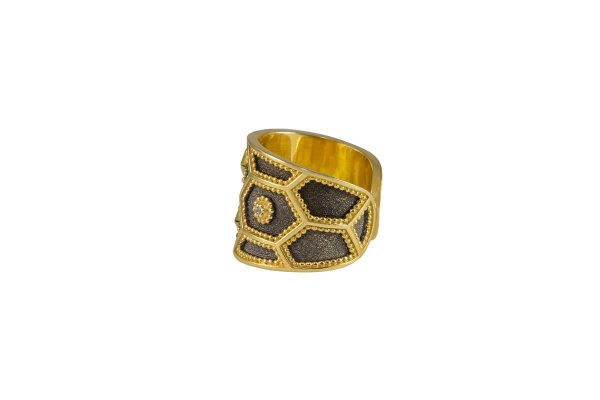 Δακτυλίδι χειροποίητο με blue topaz 2071